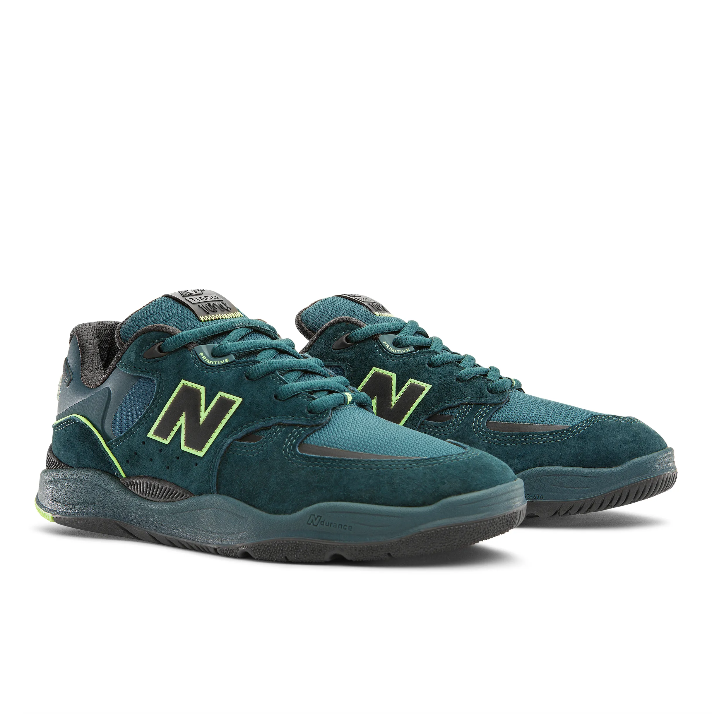 New Balance Numeric Tiago 1010 - Deep Teal / Lime Green