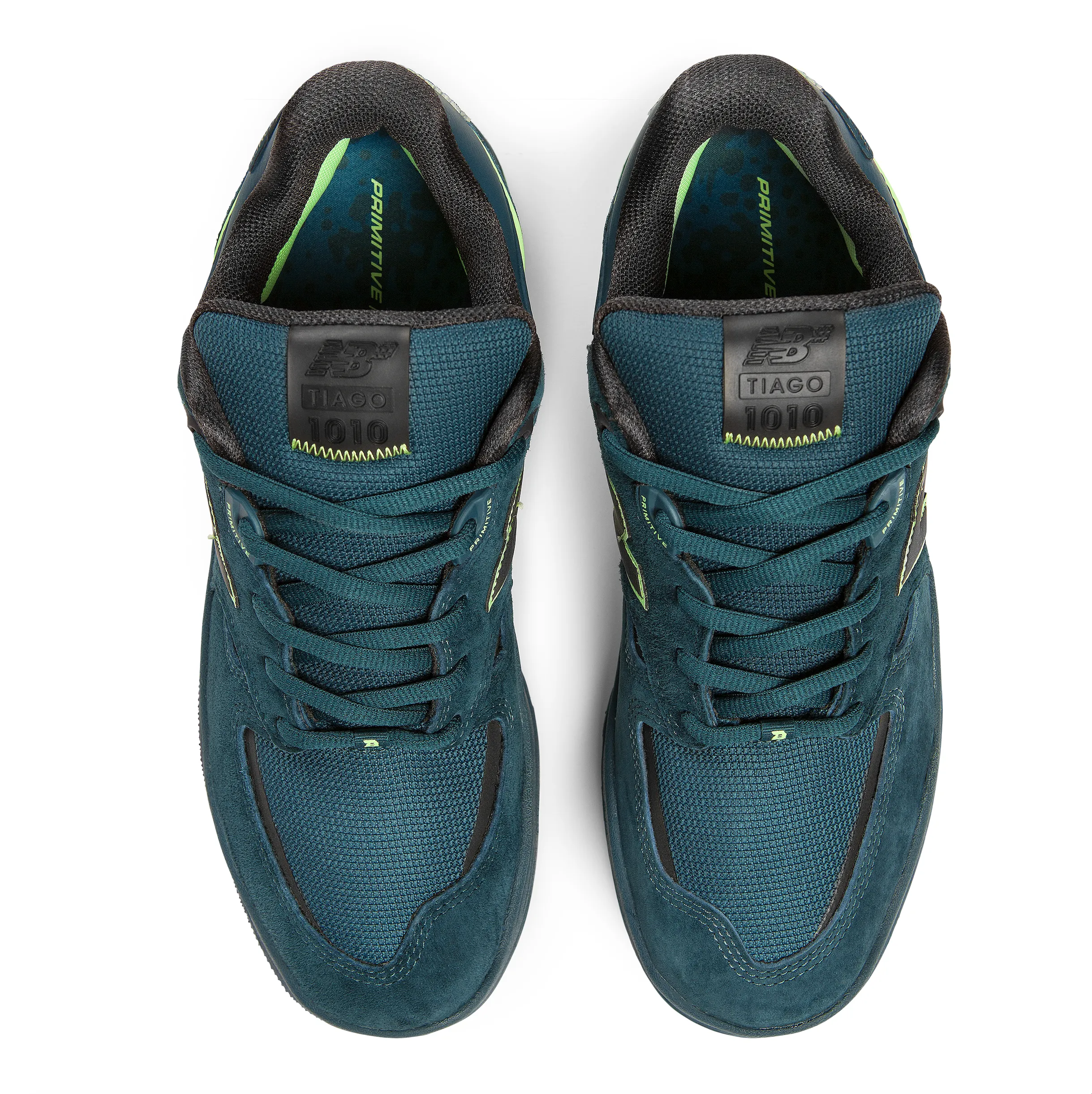 New Balance Numeric Tiago 1010 - Deep Teal / Lime Green