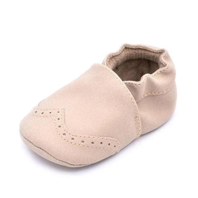 New Spring Flock leather Baby Moccasins Infants Baby Toddler Shoes Shallow Newborn Babies Shoes Sneakers First Walkers