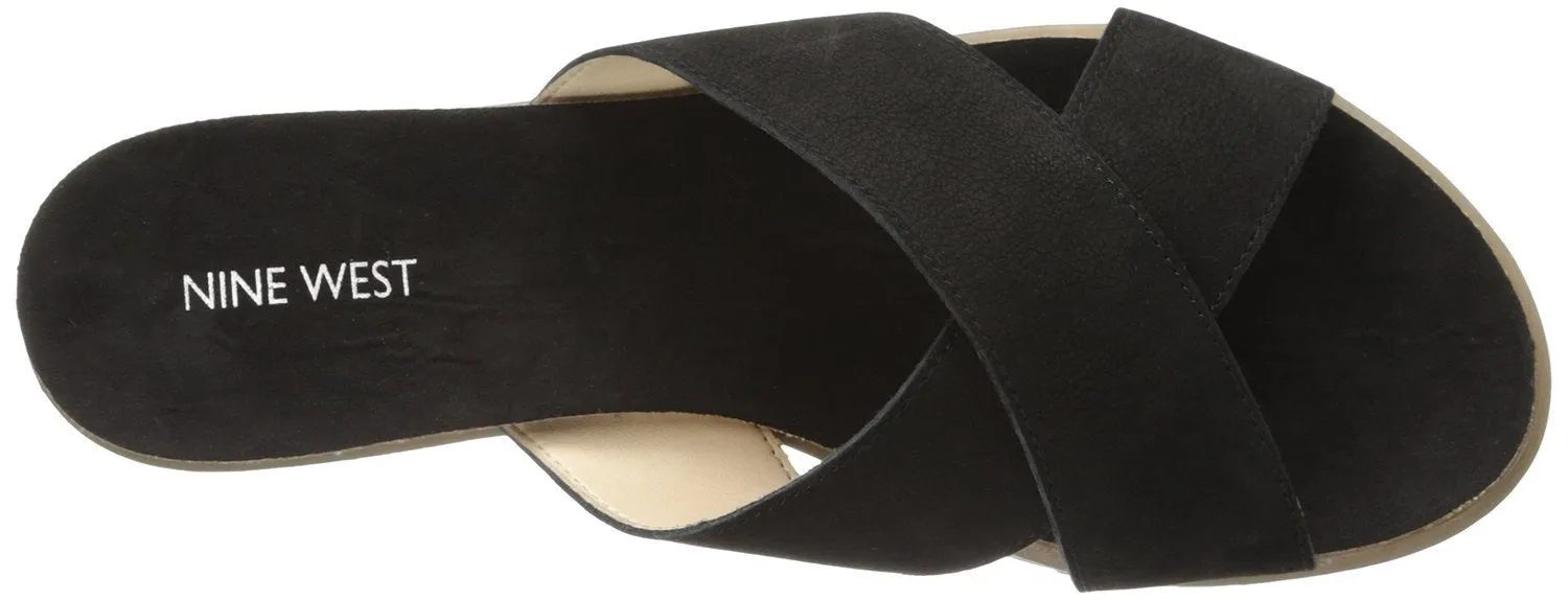 Nine West Dontjudge Nubuck Dress Sandal (Women)