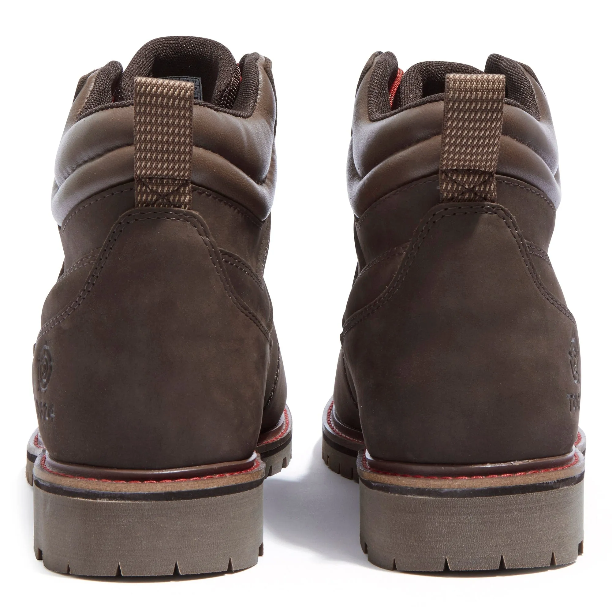 Outback Mens Leather Walking Boots - Chocolate Brown