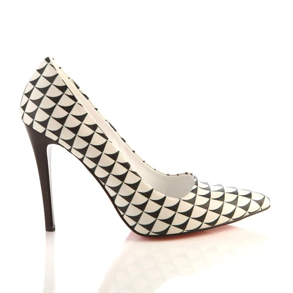 Pattern Heel Shoes STL4006