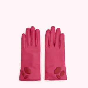 PINK MULTI PADDED LIP LEATHER KAI GLOVE