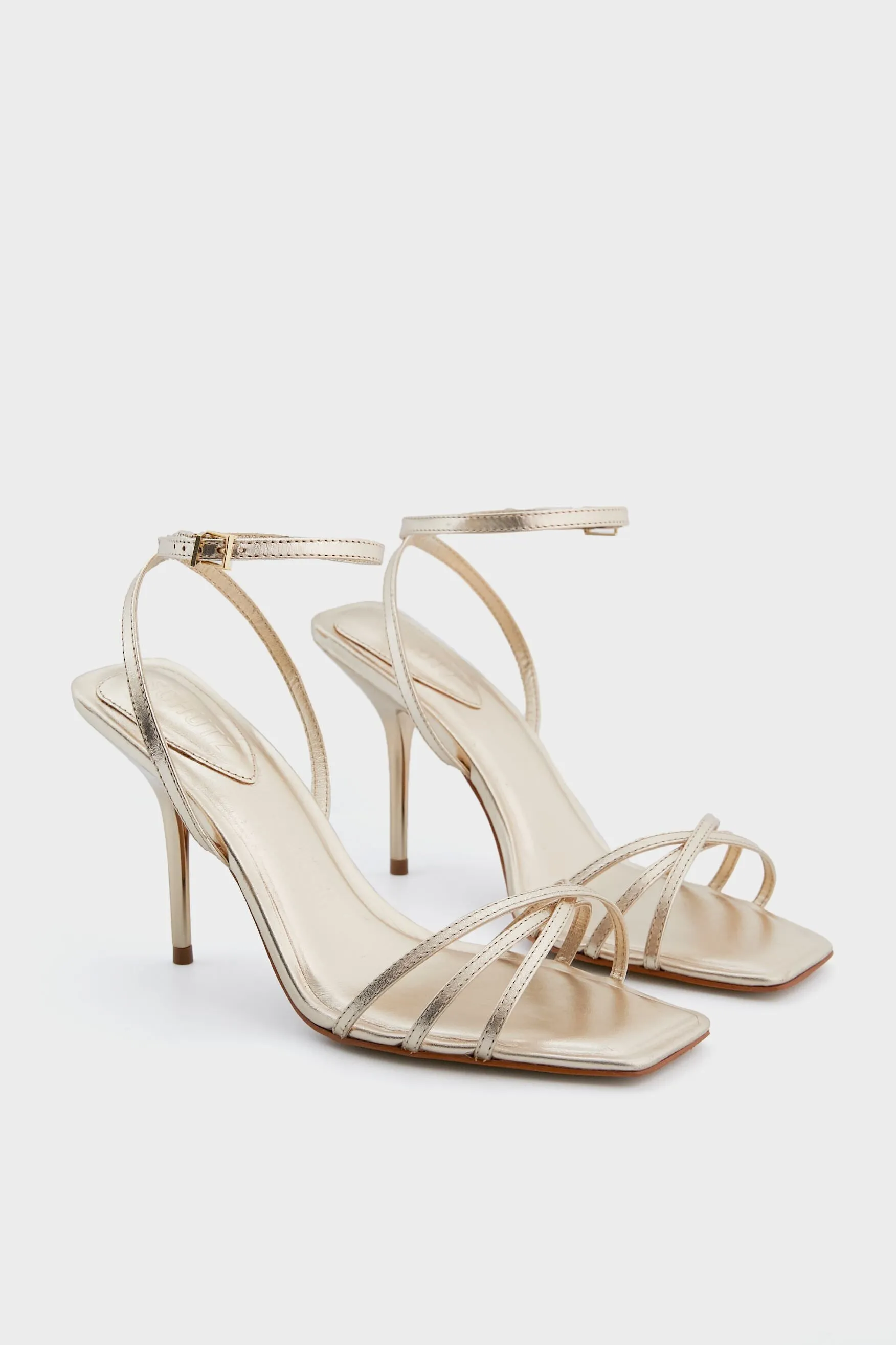 Platina Amelia Square Heels