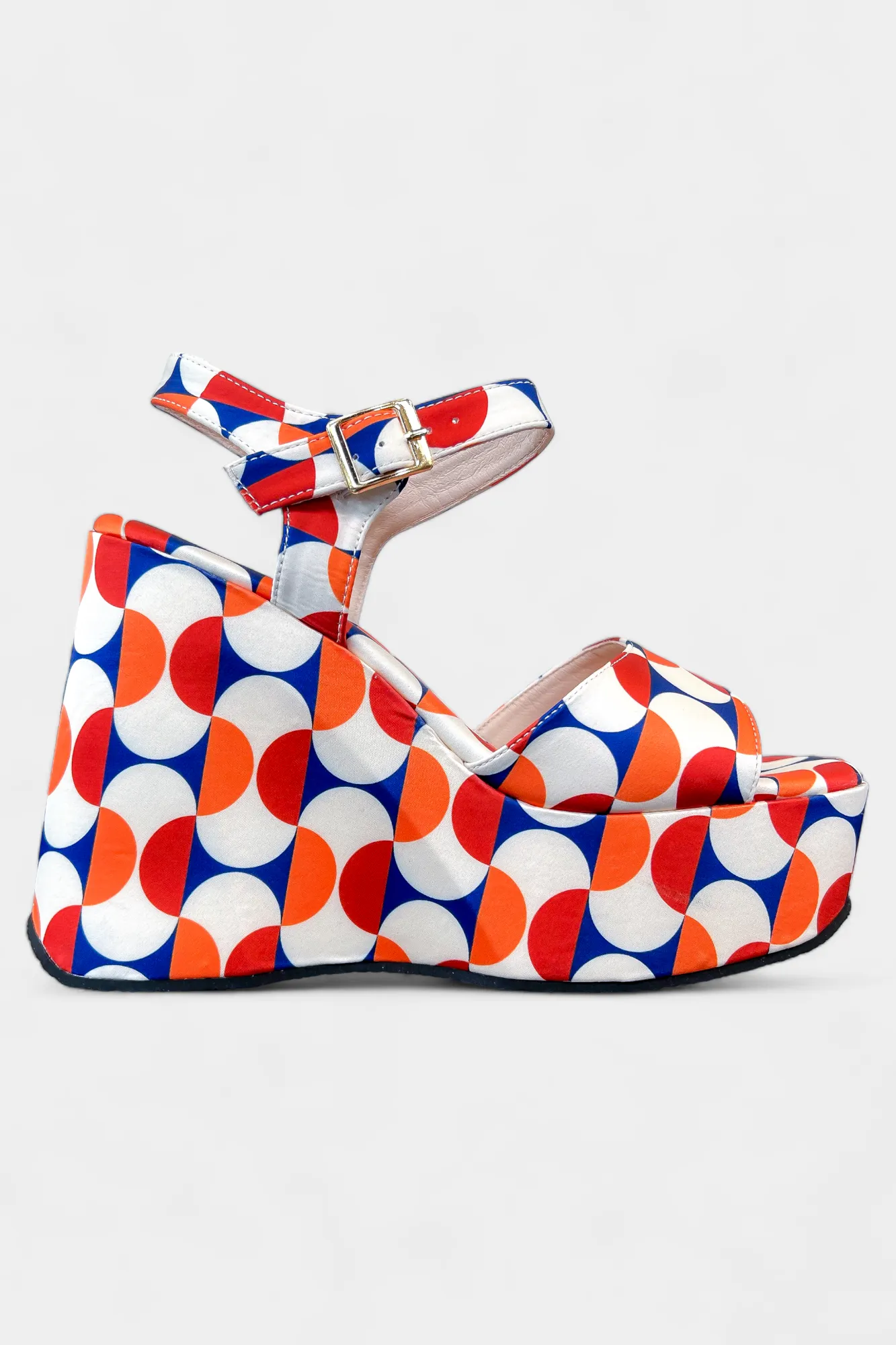 Polka Dot Platform Sandals