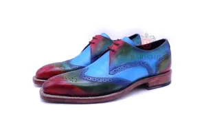 Porto - Blue Derby Shoes