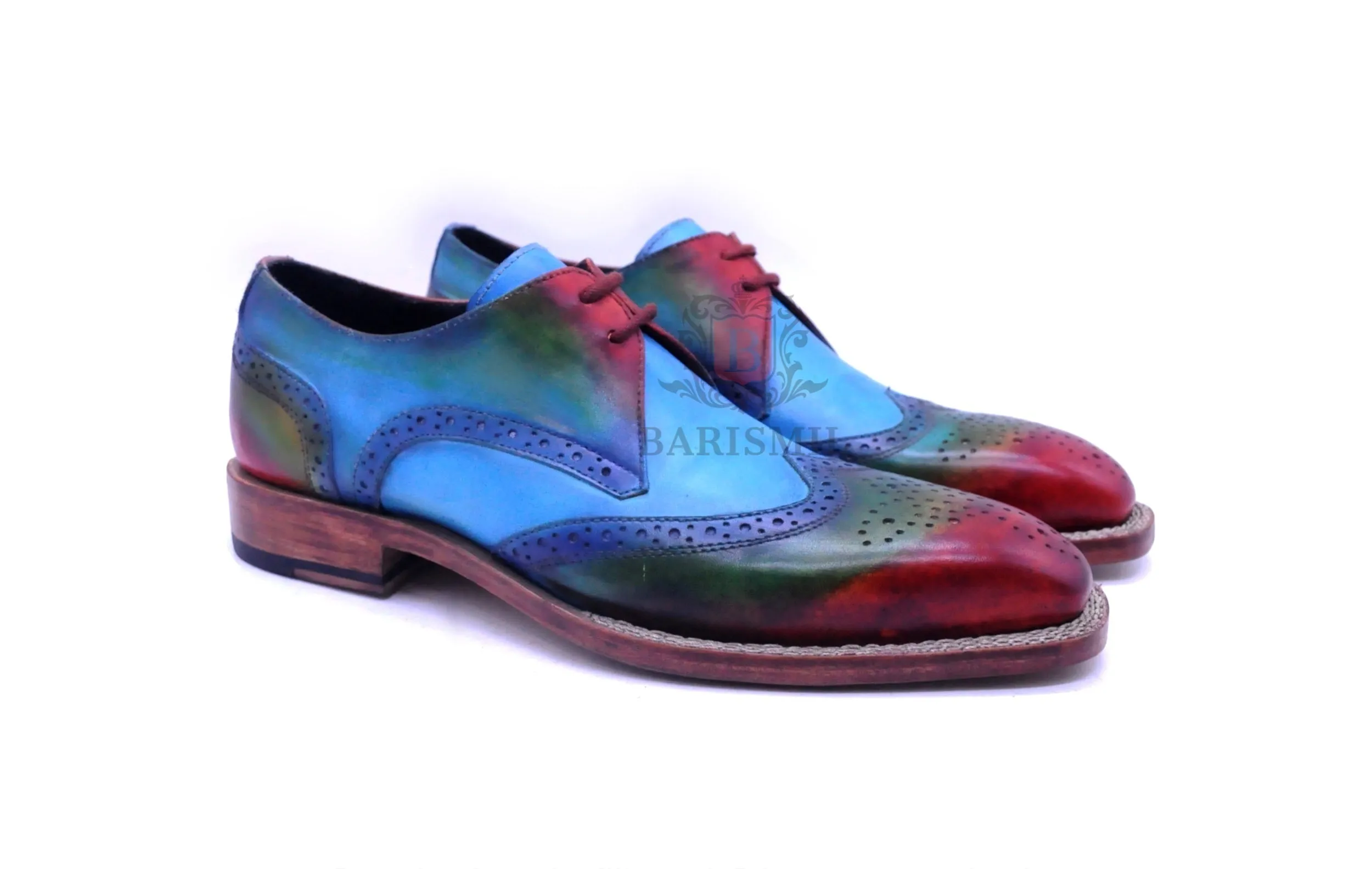 Porto - Blue Derby Shoes