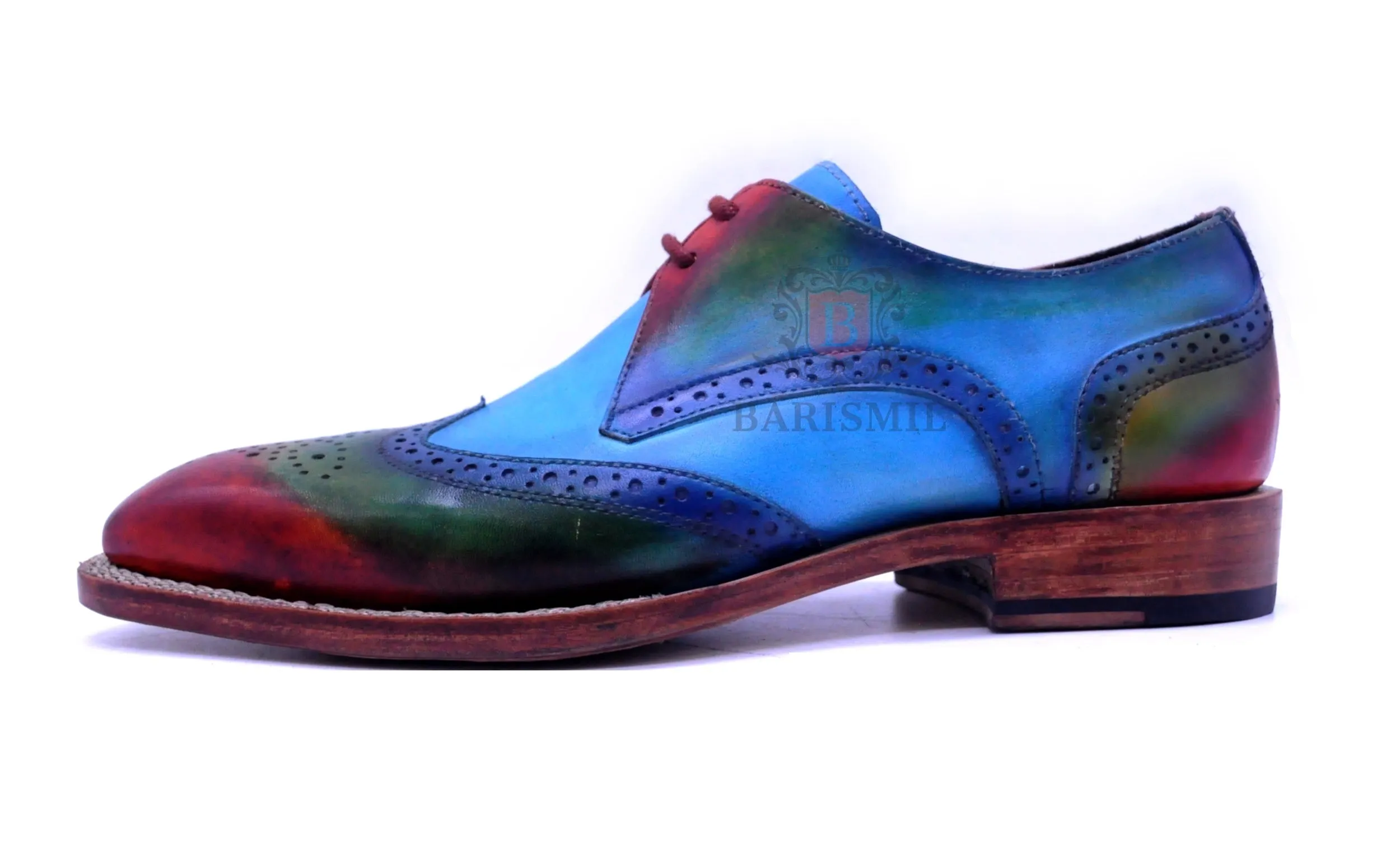 Porto - Blue Derby Shoes