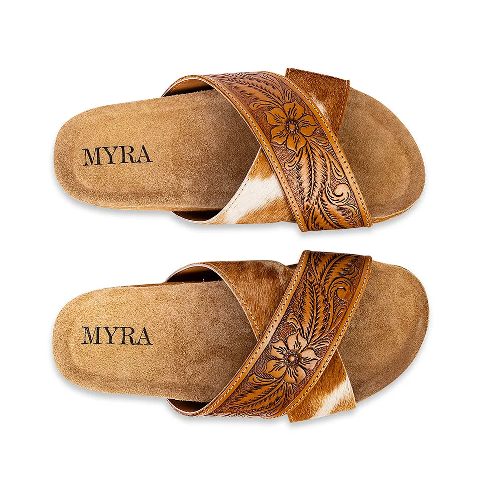 Prairie Hand-Tooled Sandals