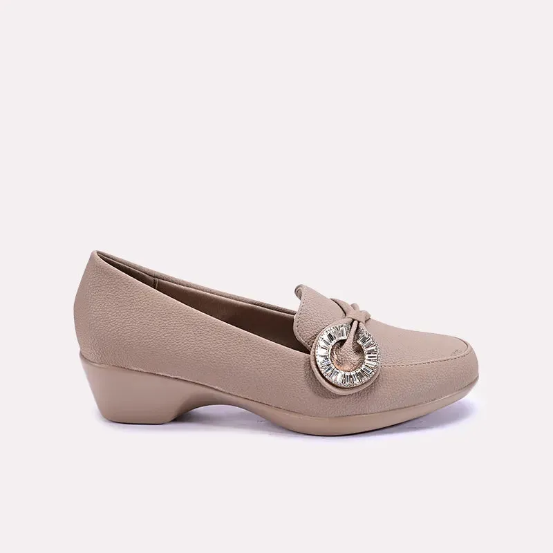 Priscilla Light Brown Casual Court Shoes 0431316