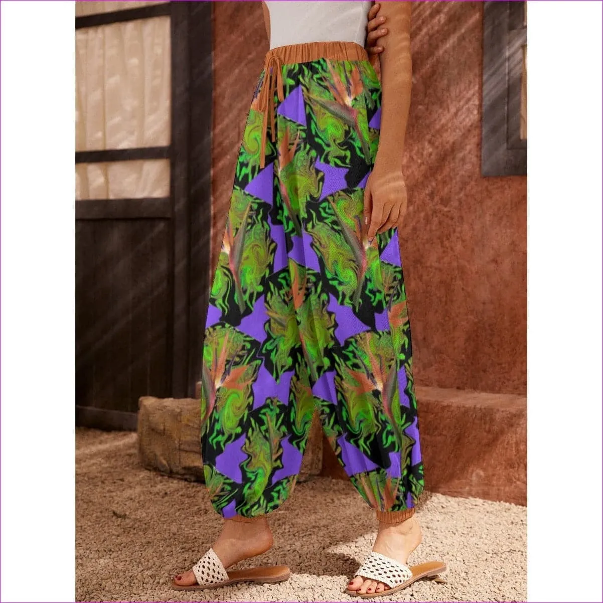 Psychedelic Paradise Womens Carrot Pants