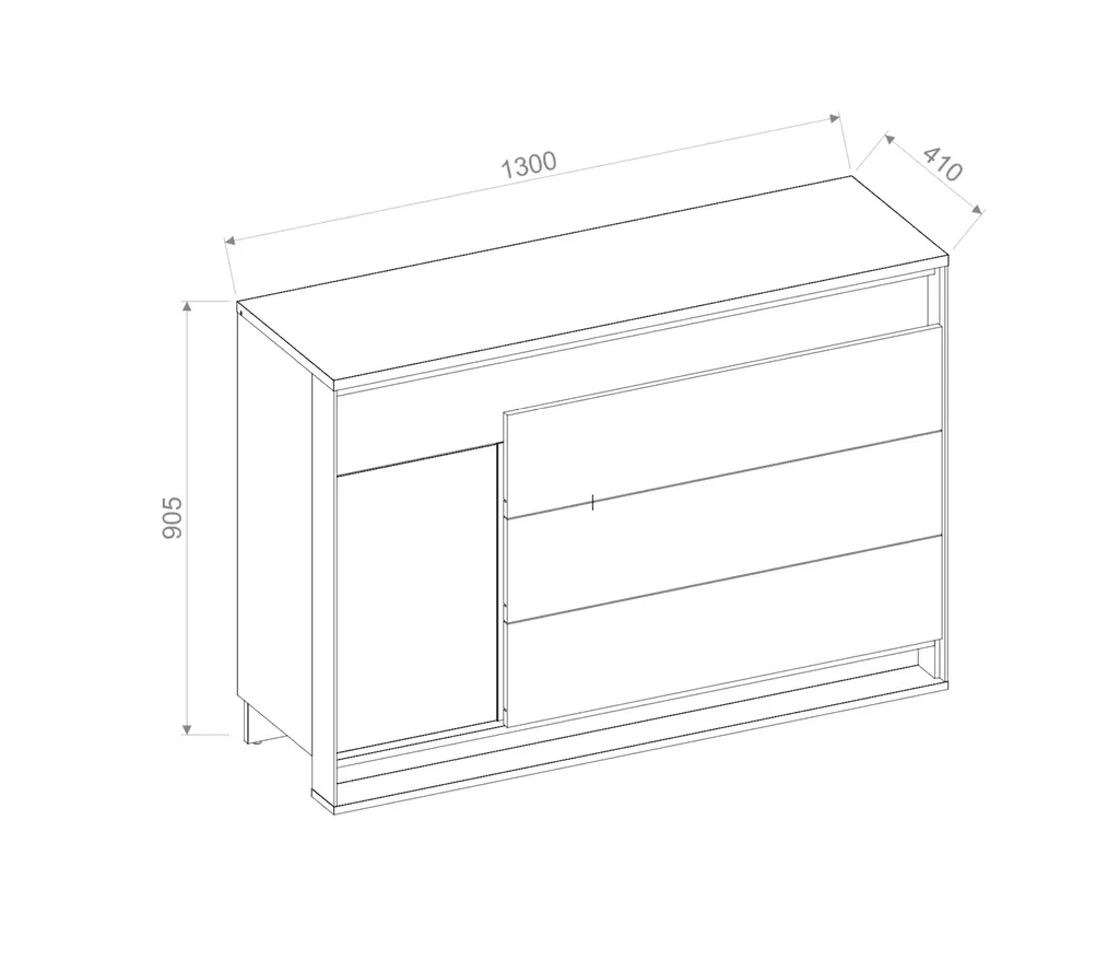 Quant QA-08 Sideboard Cabinet 130cm