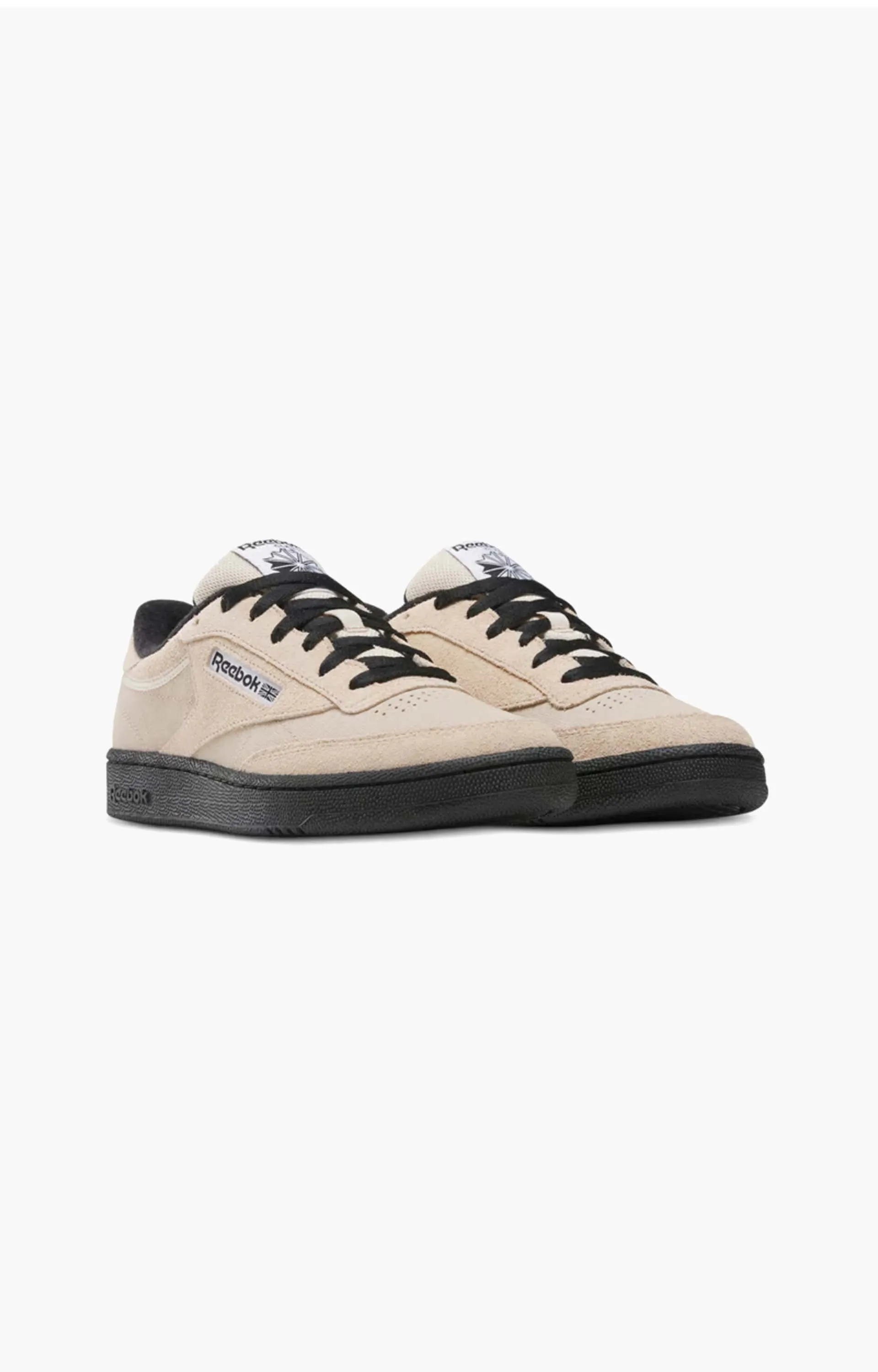 Reebok Club C 85 Shoe, Tapioca/Black/White