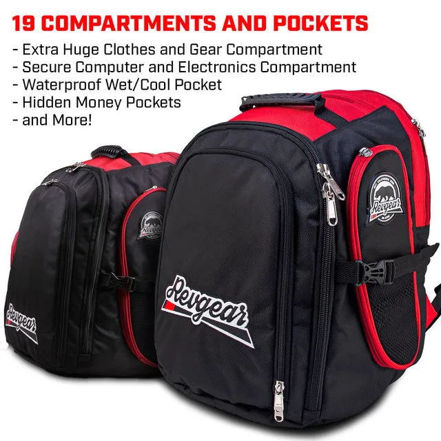 Revgear Travel Locker Urban - "The Mini-Beast" - The Ultimate Martial Arts Backpack RED