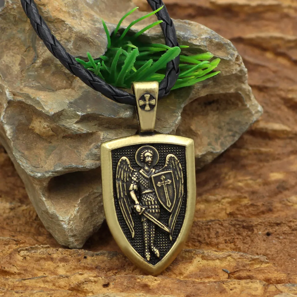 Saint Michael Archangel Pendant Necklace