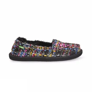 Sanuk Short Knitty Black Multi Tweed Shoes