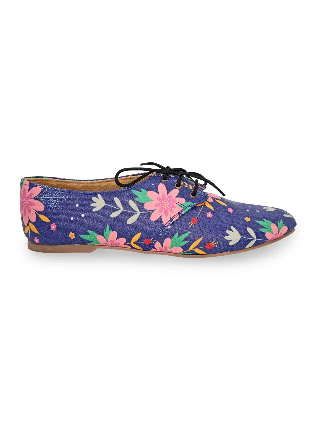 Sapphire Flower Power Oxfords