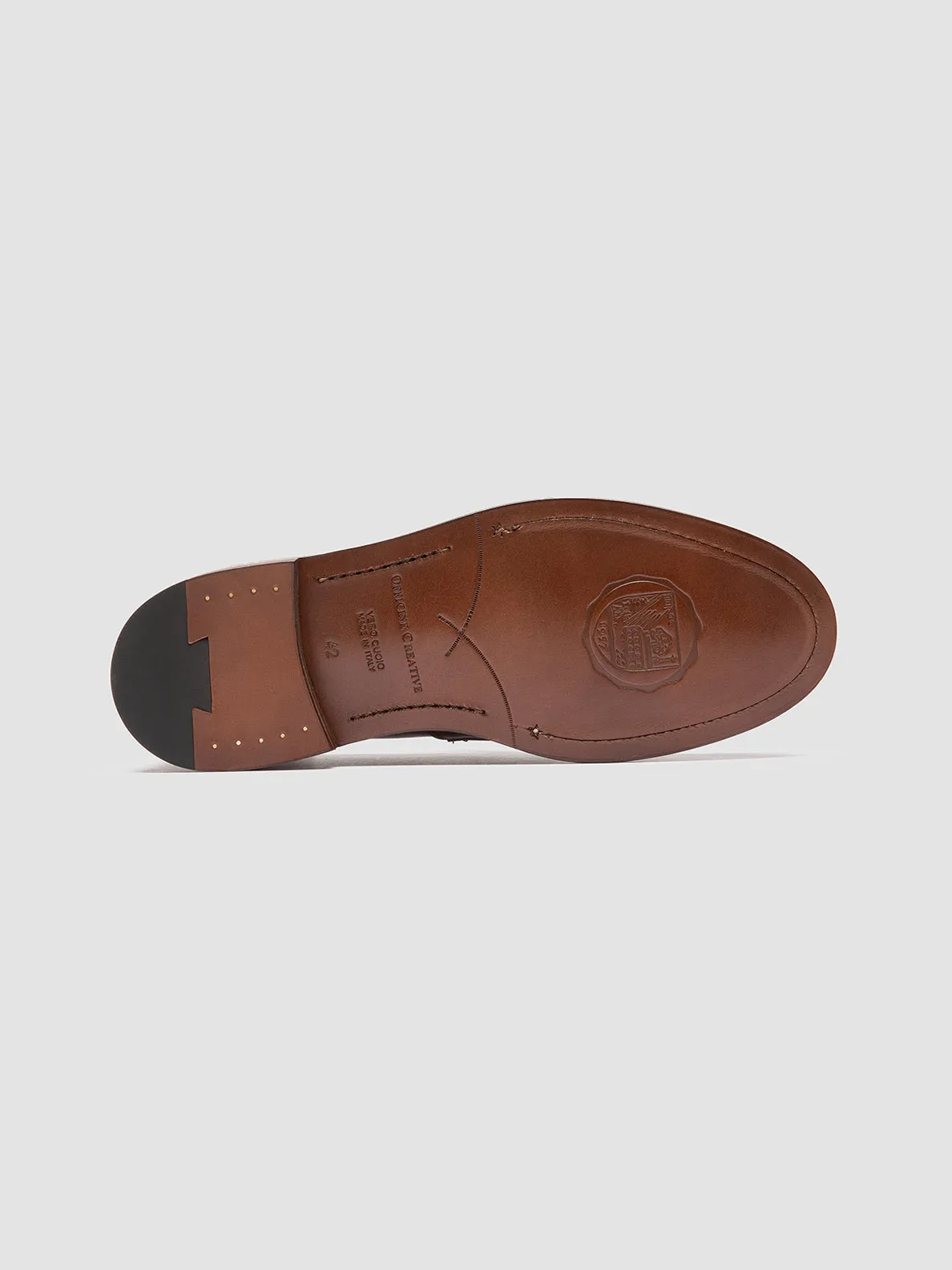 SAX 001 - Brown Leather Penny Loafers