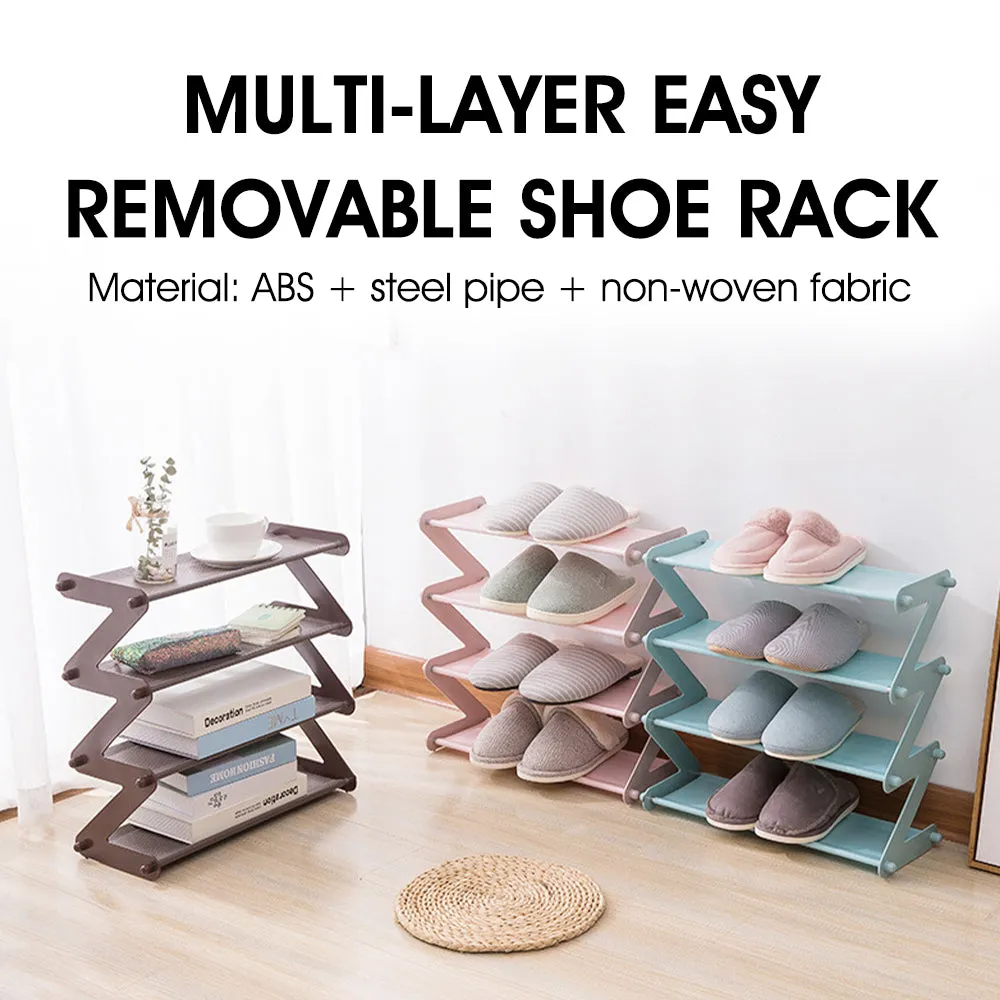 Shoes Rack Multifunctional Multi-layer Stainless Steel Decorative Shelf Plant  Books Sundries Storage Dorm Room Stand Organizer