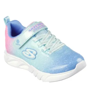 Skechers Girls Light Up Flicker Flash Ombre Dreamer Aqua Multi Trainer