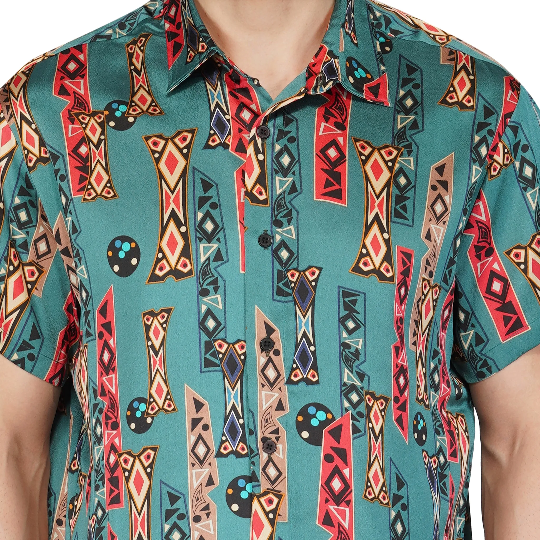 SLAY. Men's  Aztec Print Designer Shirt