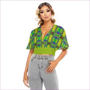 Snake Women's Bat Sleeve Crop Top