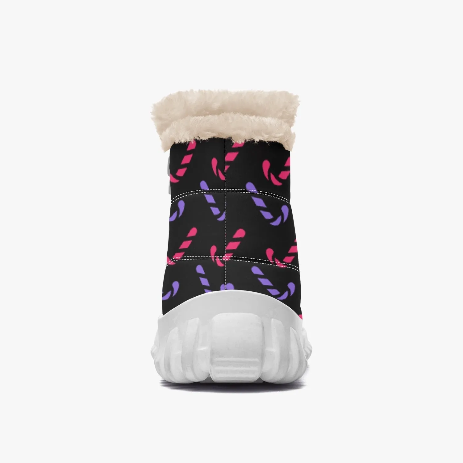 Snow & Candy Cotton-pad Fur Zipper Up Christmas Boots