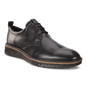 St.1 - Plaintoe Black Leather - Men's