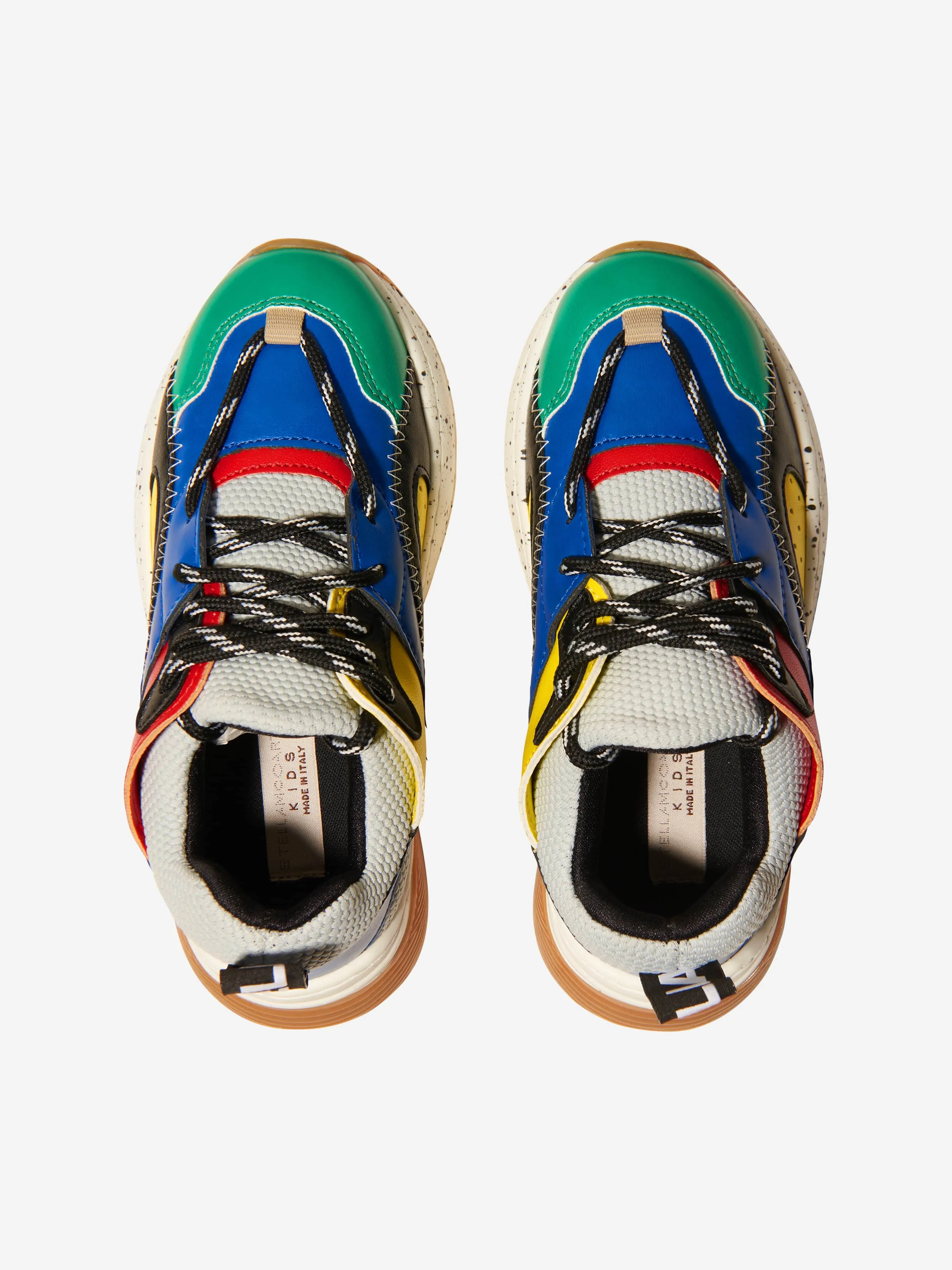 Stella McCartney Kids Multi Coloured Lace Up Trainers