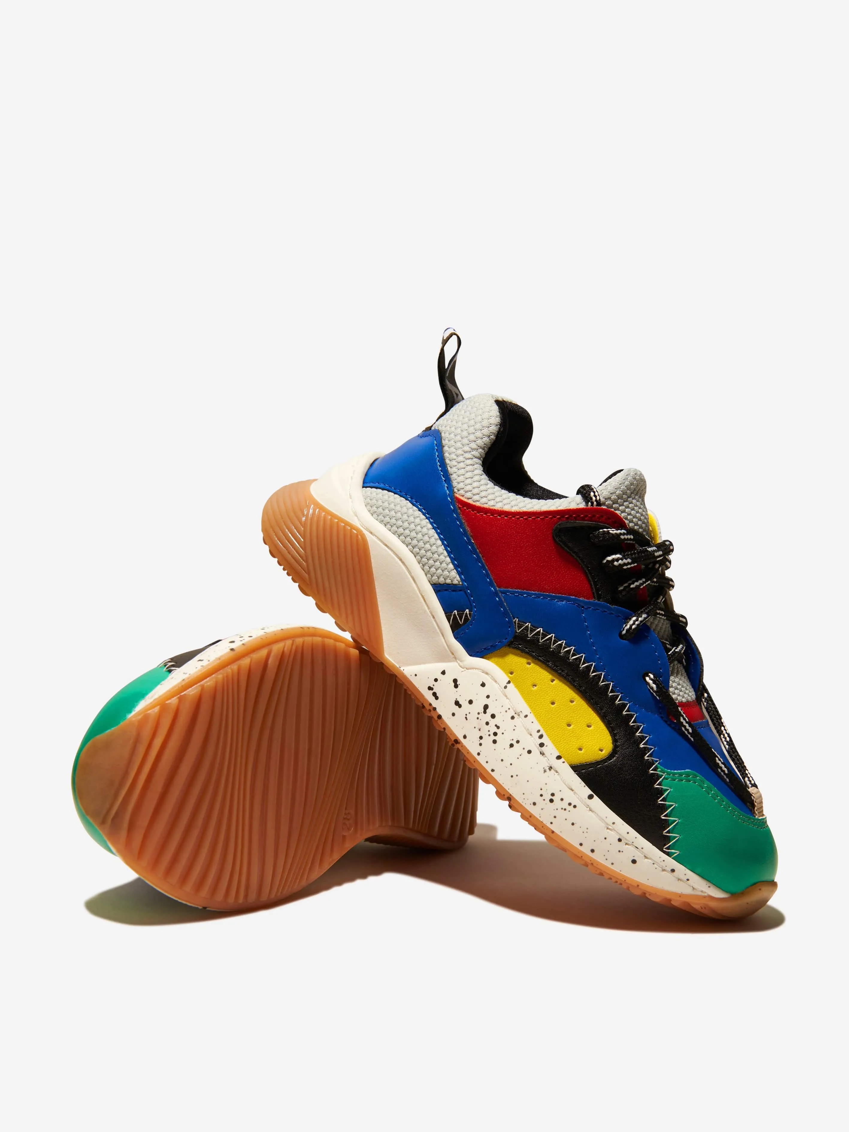 Stella McCartney Kids Multi Coloured Lace Up Trainers