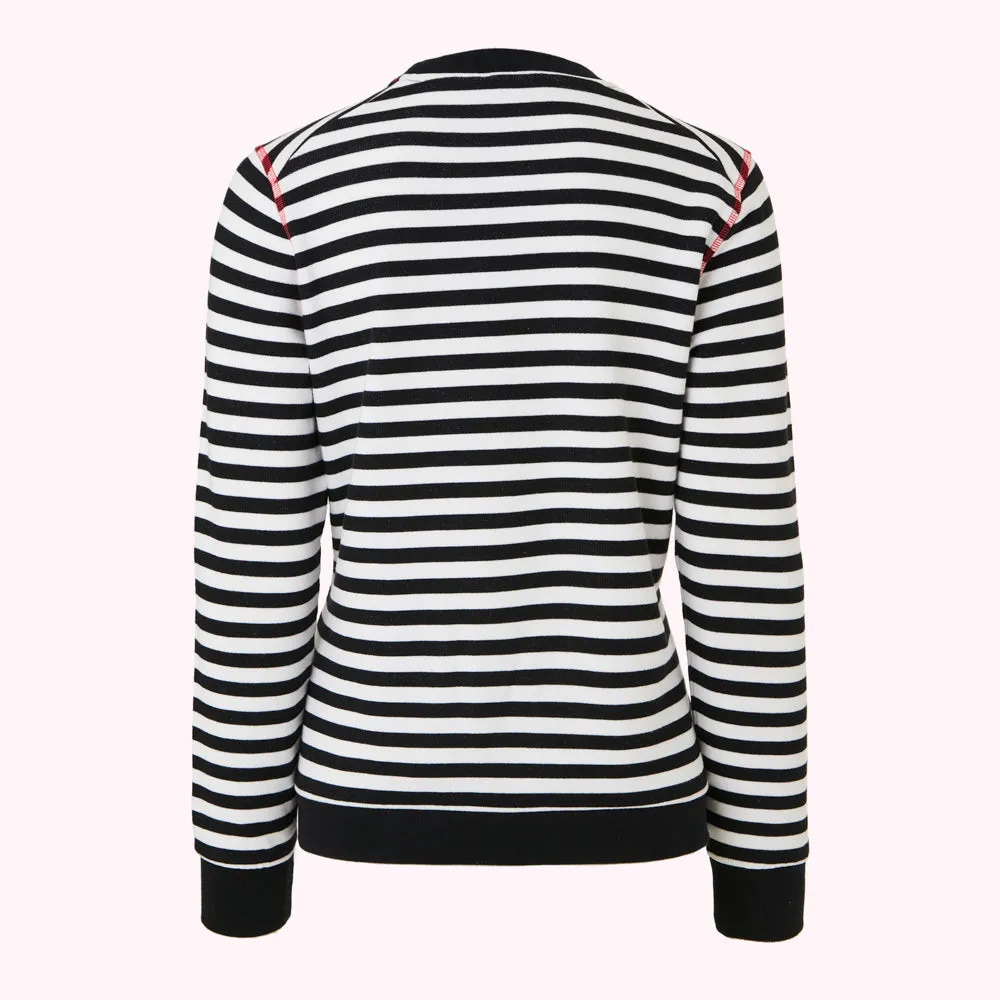 STRIPE POCKET SAMI SWEATSHIRT