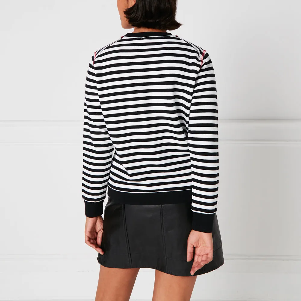 STRIPE POCKET SAMI SWEATSHIRT