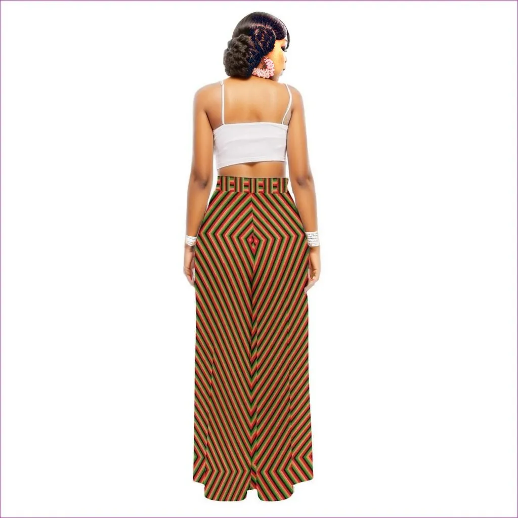 Striped Galore Women's High Waist Wide Leg Trousers