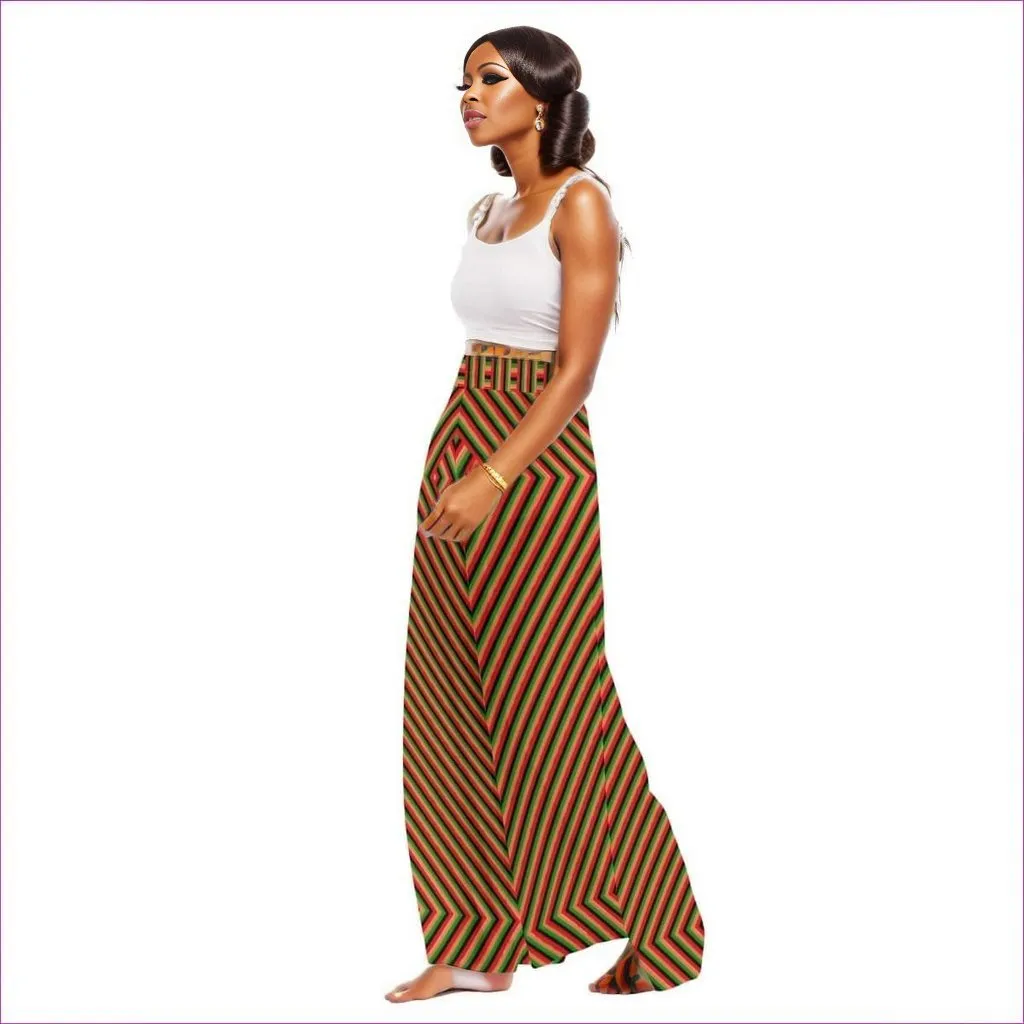 Striped Galore Women's High Waist Wide Leg Trousers