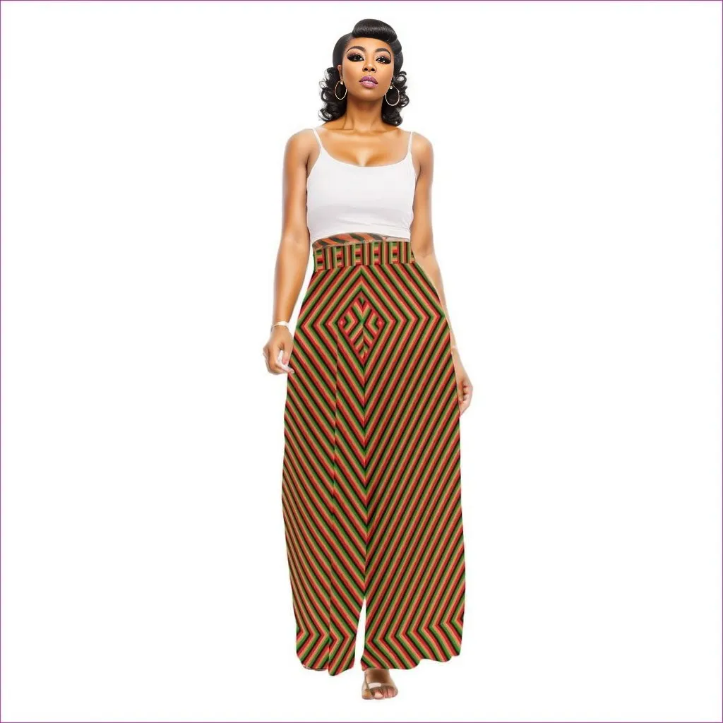 Striped Galore Women's High Waist Wide Leg Trousers