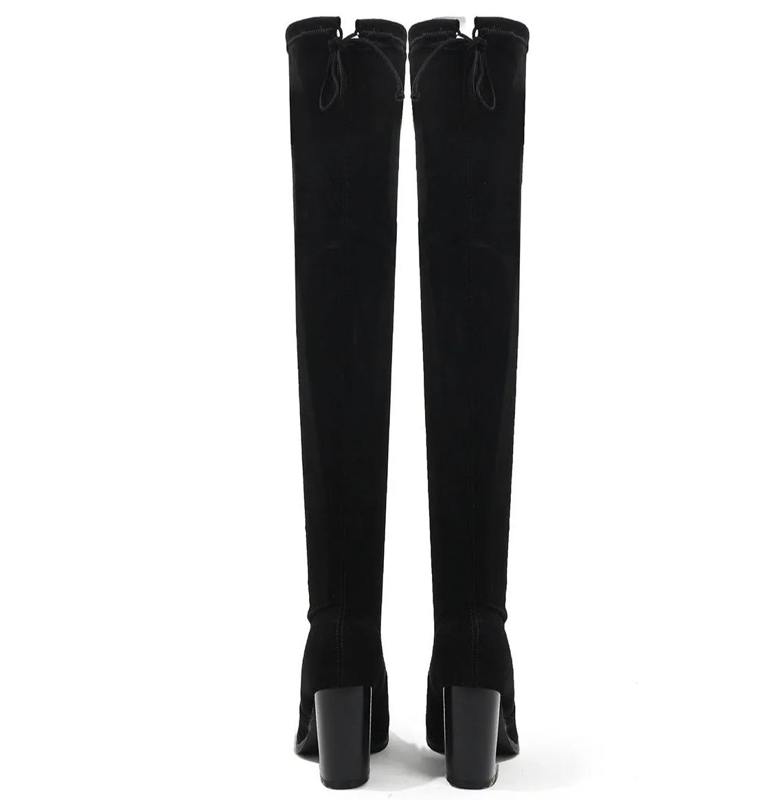 Suede Over-the-Thigh High Heel Knight Boots