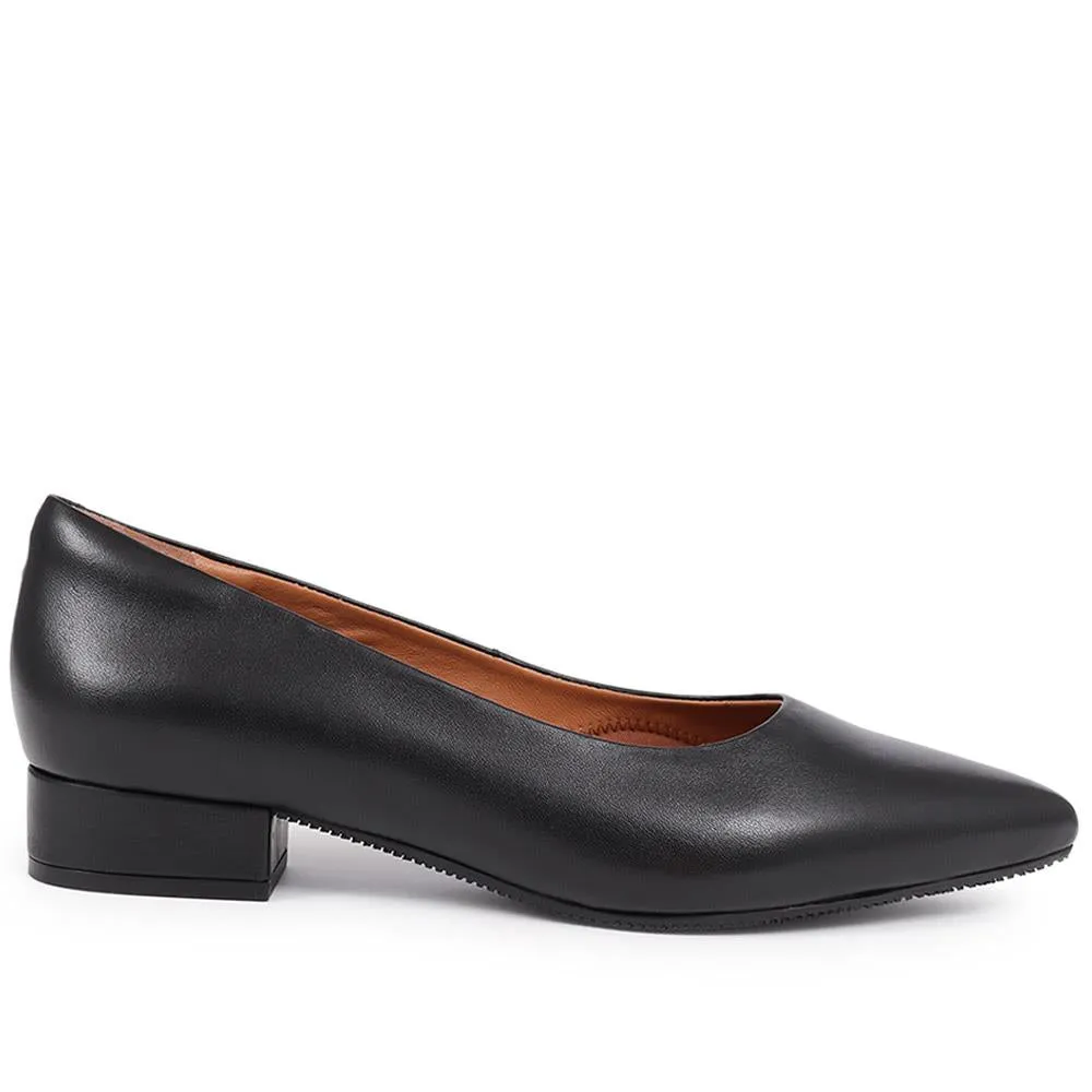 SunstoneWide Leather Court Shoes  - SUNSTONEWIDE / 325 775