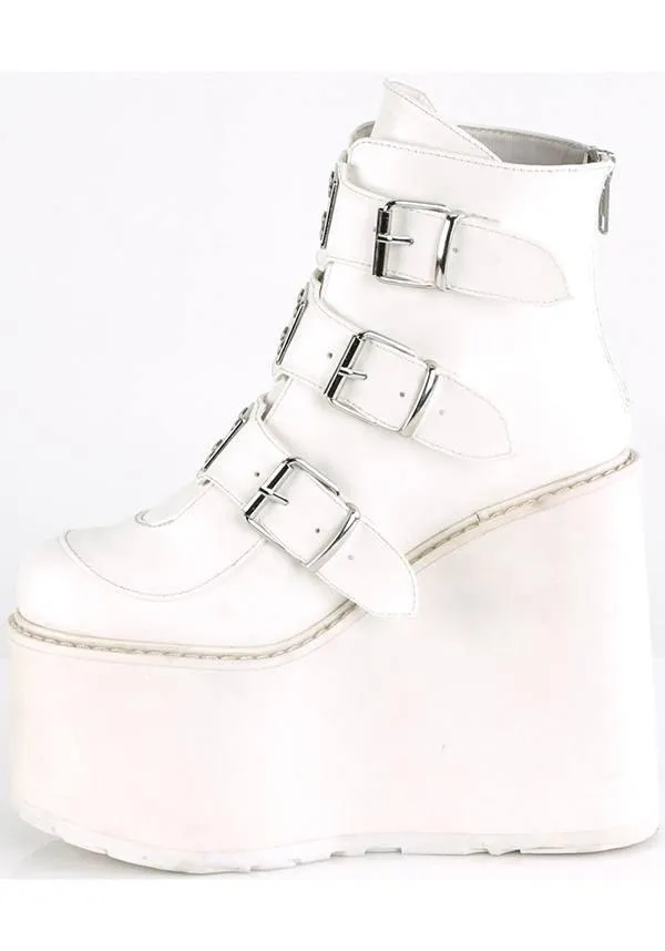 SWING-105 [White] | PLATFORM BOOTS [PREORDER]