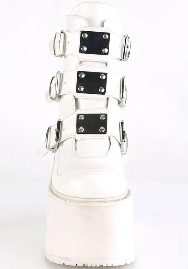 SWING-105 [White] | PLATFORM BOOTS [PREORDER]