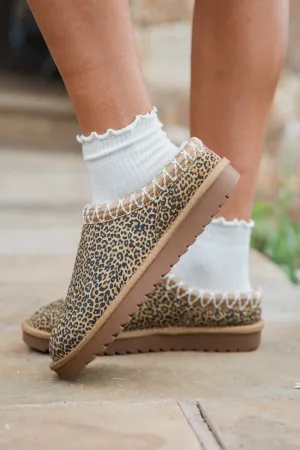 Sydney Leopard Short Slip-On Bootie