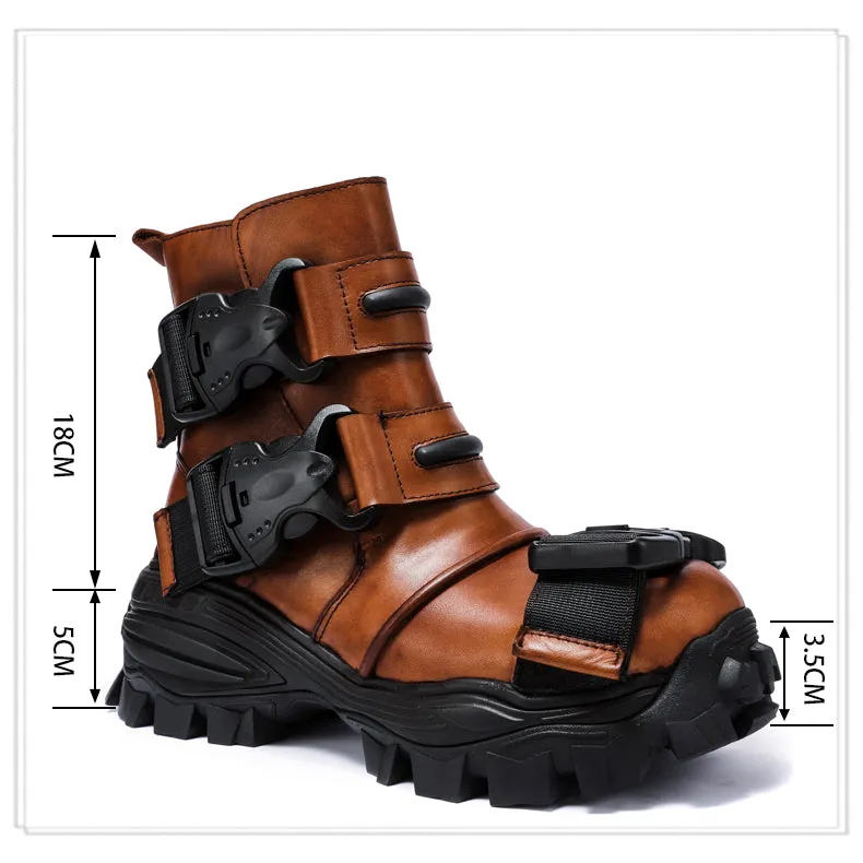 TEEK - Italian Big Buckle Motorcycle Boots