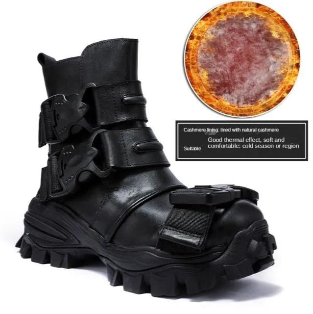 TEEK - Italian Big Buckle Motorcycle Boots