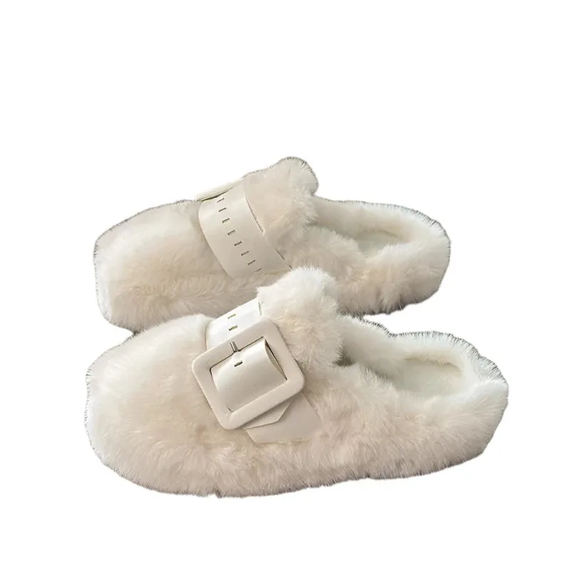 TEEK - Plush Thicked Platform Anti-Slip Slippers