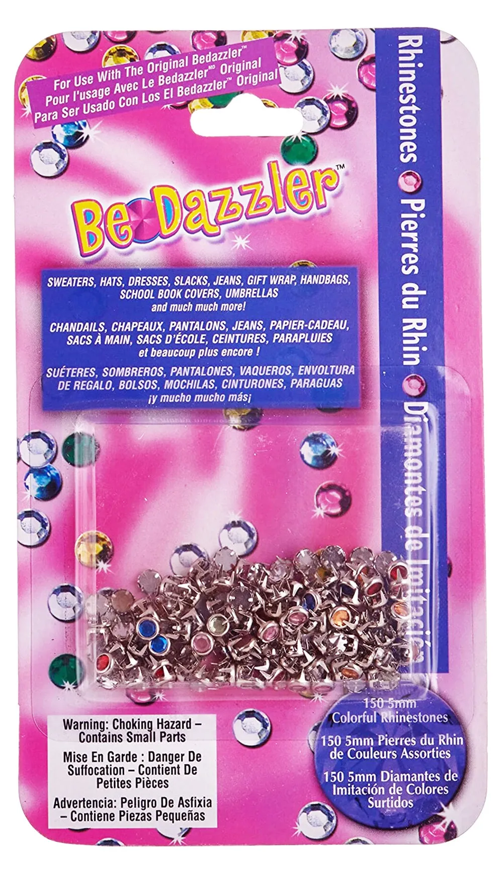 The Original Bedazzler 300-Piece Multi-Colored Rhinestones Refill Pack