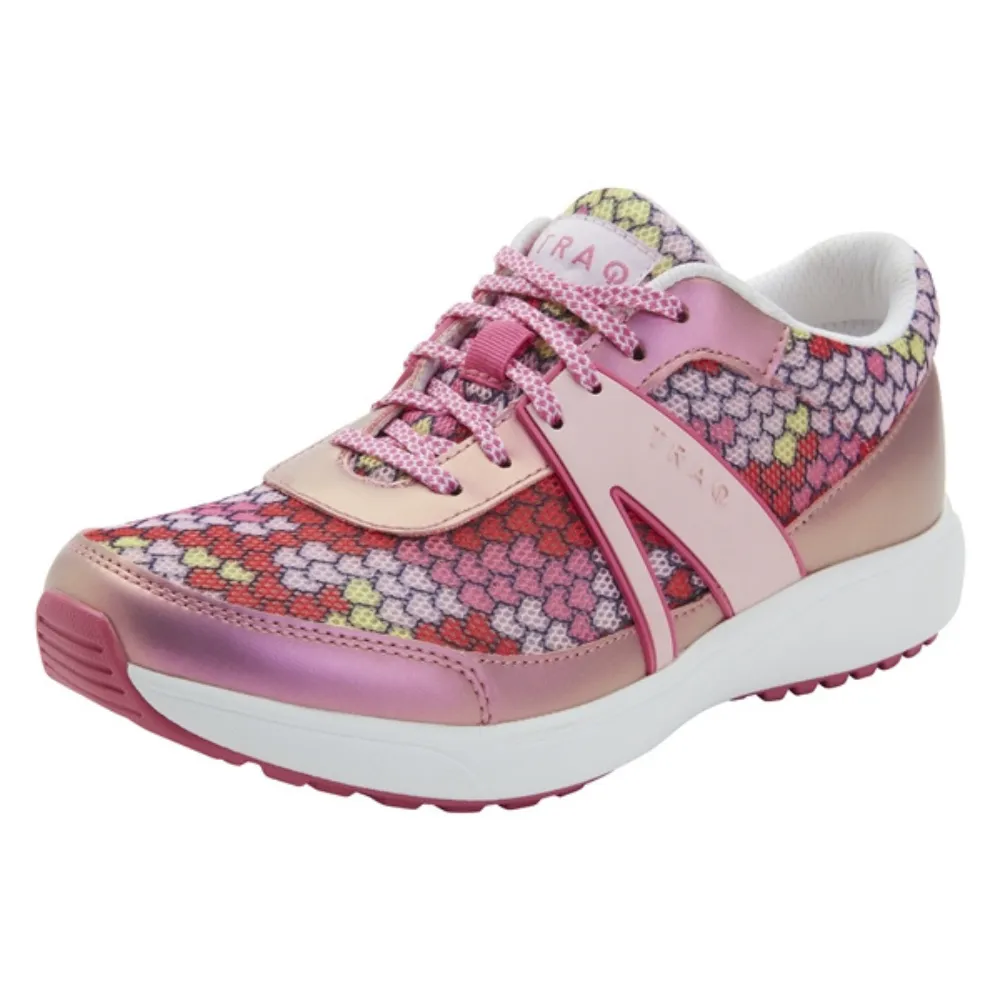 TRAQ® By Alegria Qarma 2 Honeycomb Pink Sneaker (Women's)