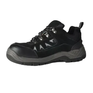 Tuff & Durable® - Low Cut Work Shoes with Steel Toe & Plate | Black