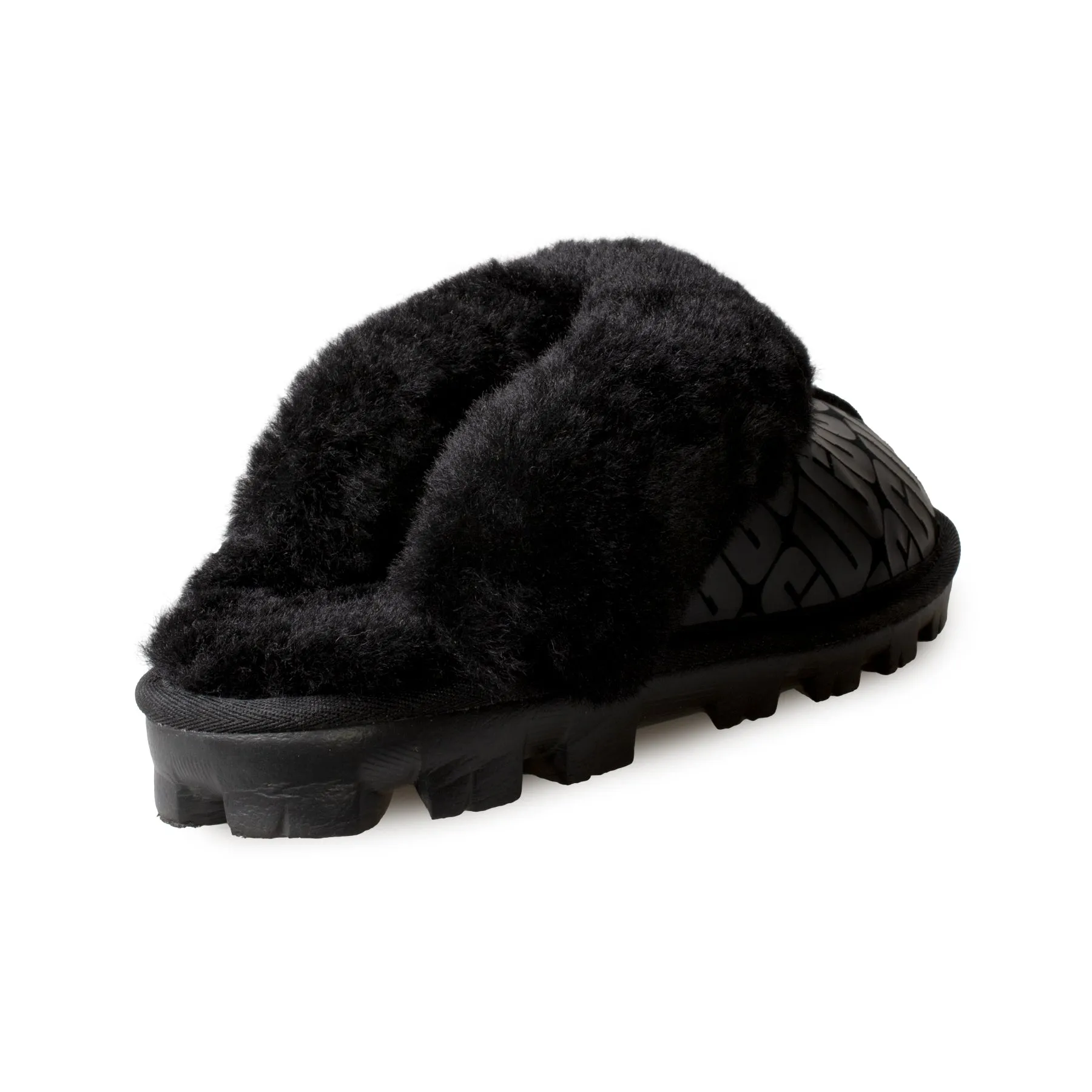 UGG Coquette UGG Logo Black Slippers - Women's