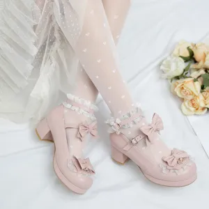 Uniwim Lolita Lace Bow Shoes SE21575