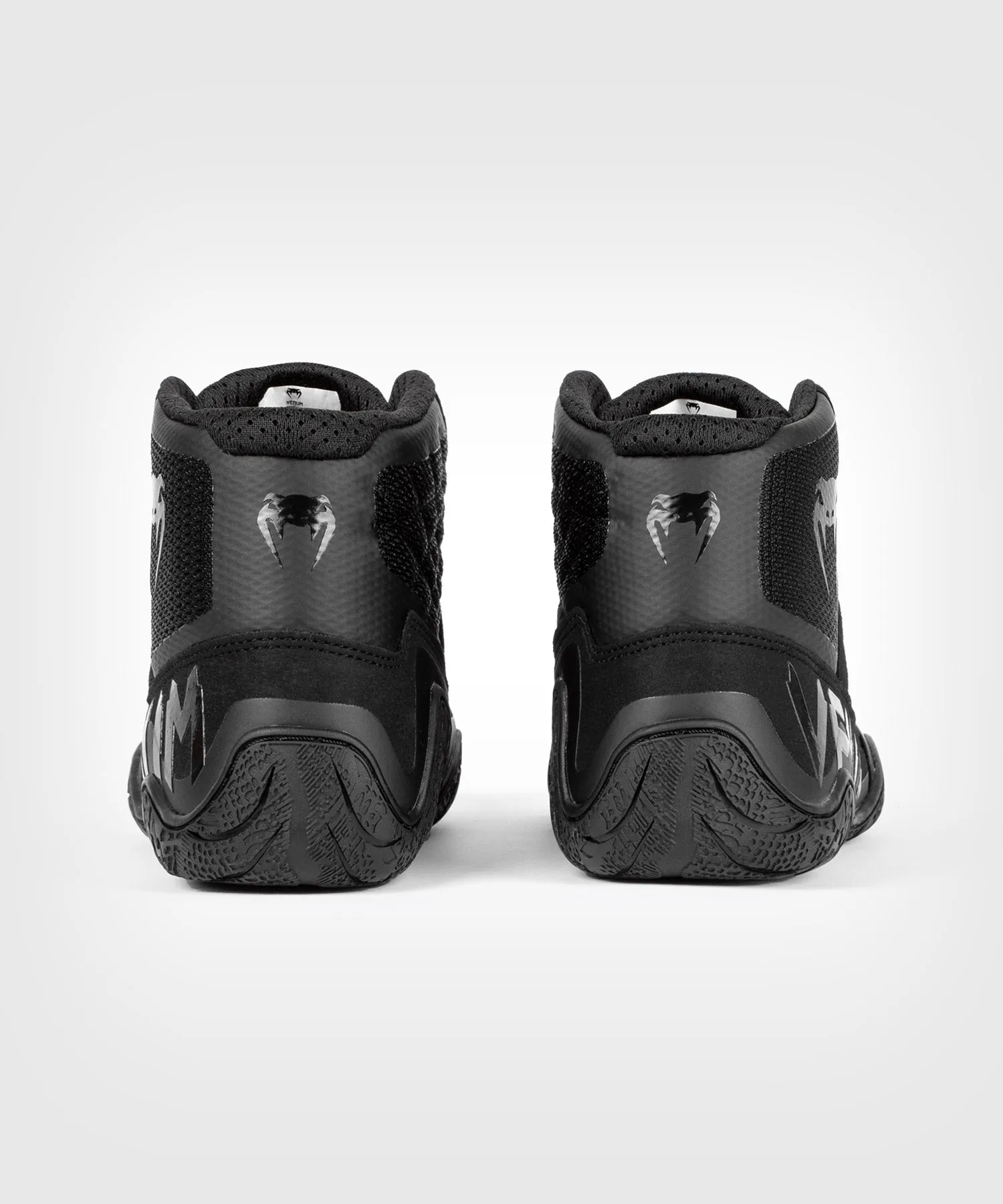 Venum Elite Wrestling Shoes - Black/Black