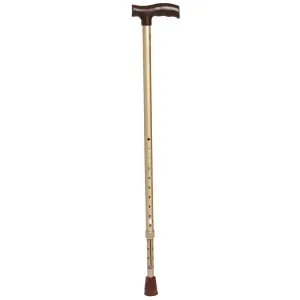 Walking Stick (L type) Silver, Black & Gold